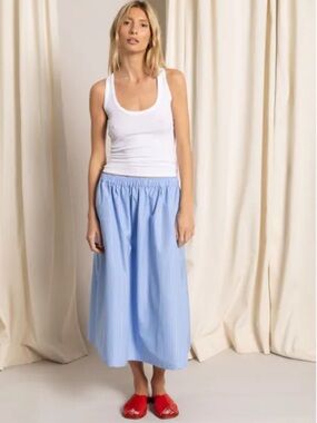 Smallable Women Striped Bruna Skirt- Light Blue